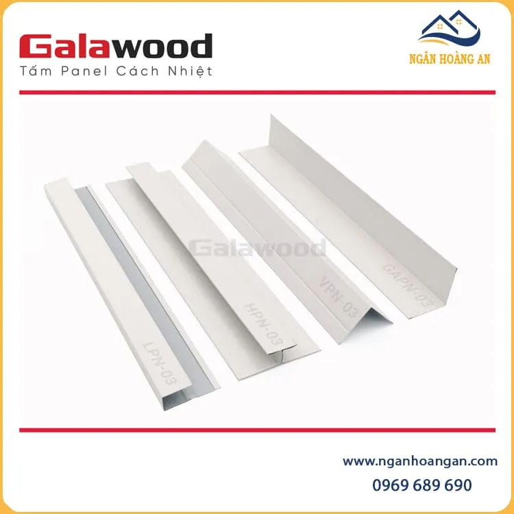 Nẹp Góc Trong Trang Trí Tấm Panel GAPN-01 Màu Trắng